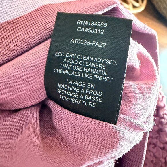 For Love & Lemons Purple Cropped Sherpa Half-Zip Hoodie XXS FA22 AT0035 - Picture 5 of 8